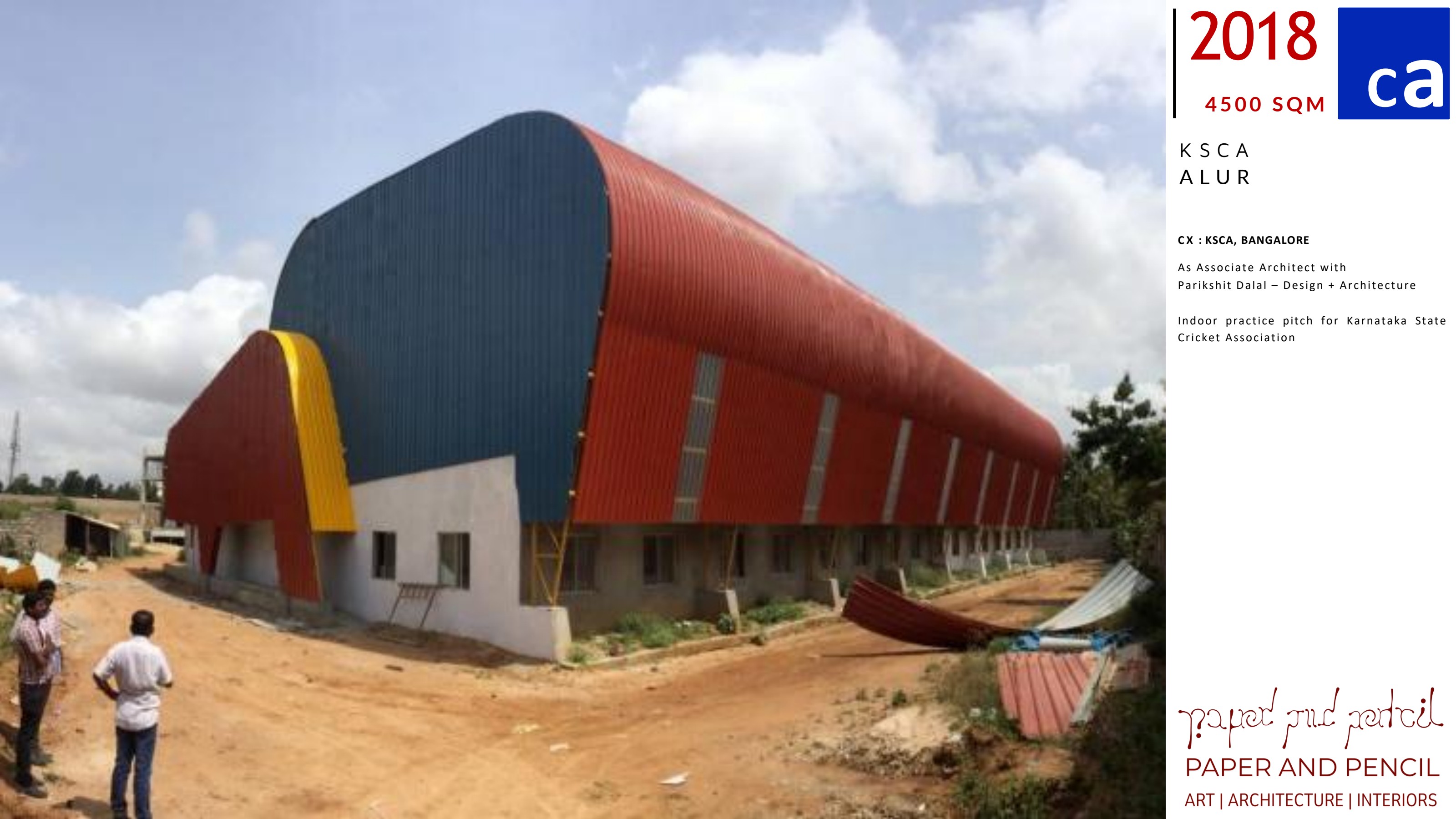 KSCA — commercial project in Alur, Bengaluru by Paper & Pencil