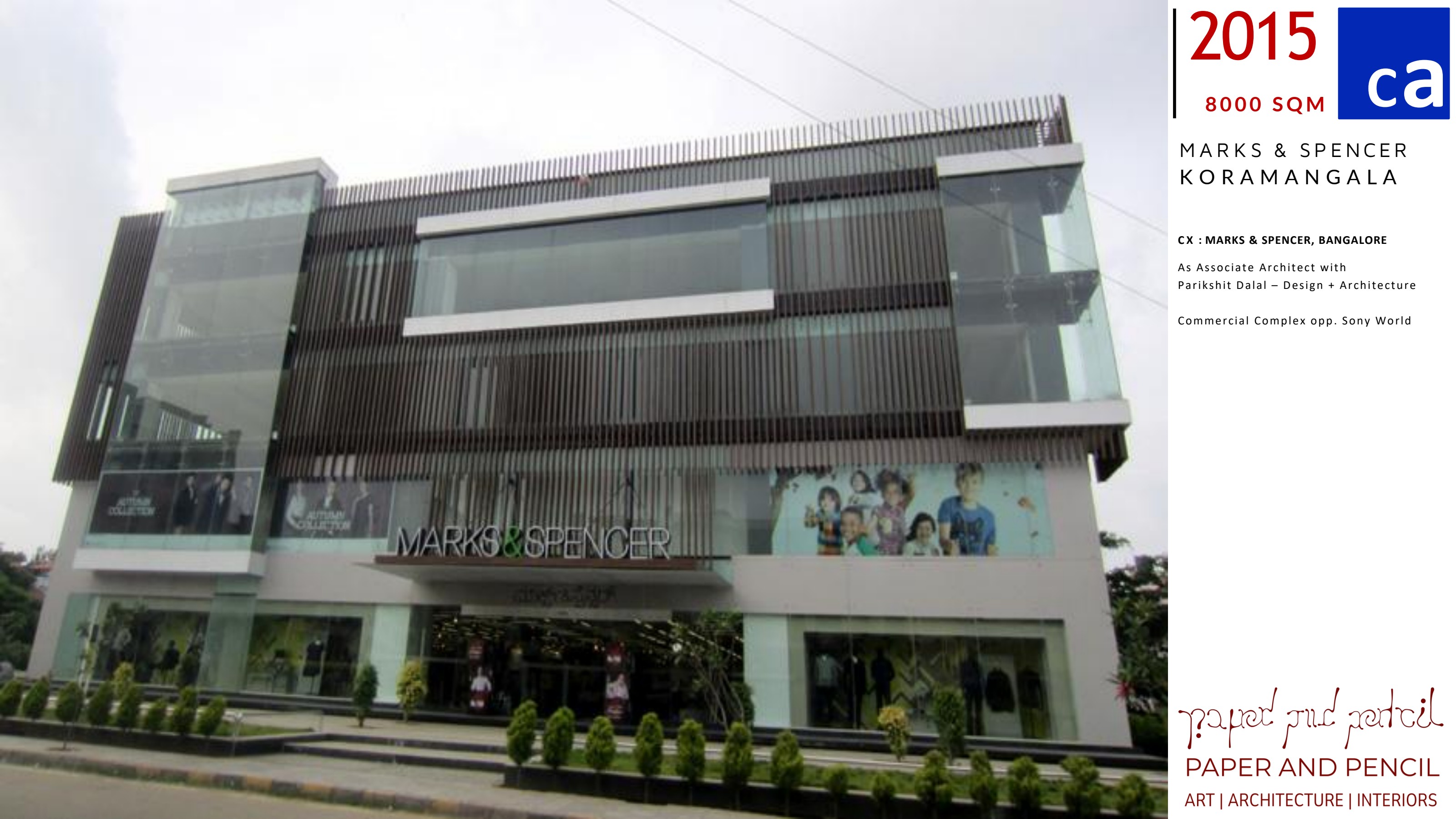 Marks & Spencer — commercial project in Koramangala, Bengaluru by Paper & Pencil